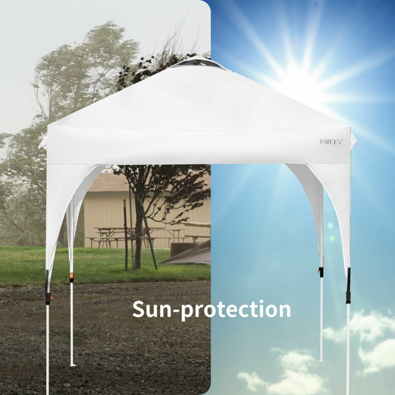 6.6 X 6.6 Feet Outdoor Pop up Height Adjustable Canopy Tent with Roller Bag