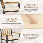 63 Inch Outdoor Dining Table & Set of 4 Patio Dining Chairs