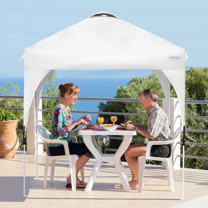 6.6 X 6.6 Feet Outdoor Pop up Height Adjustable Canopy Tent with Roller Bag