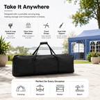 10' × 20' Pop-Up Event Canopy Tent with 6 Removable Sidewalls, Church Windows & Wheeled Storage Bag