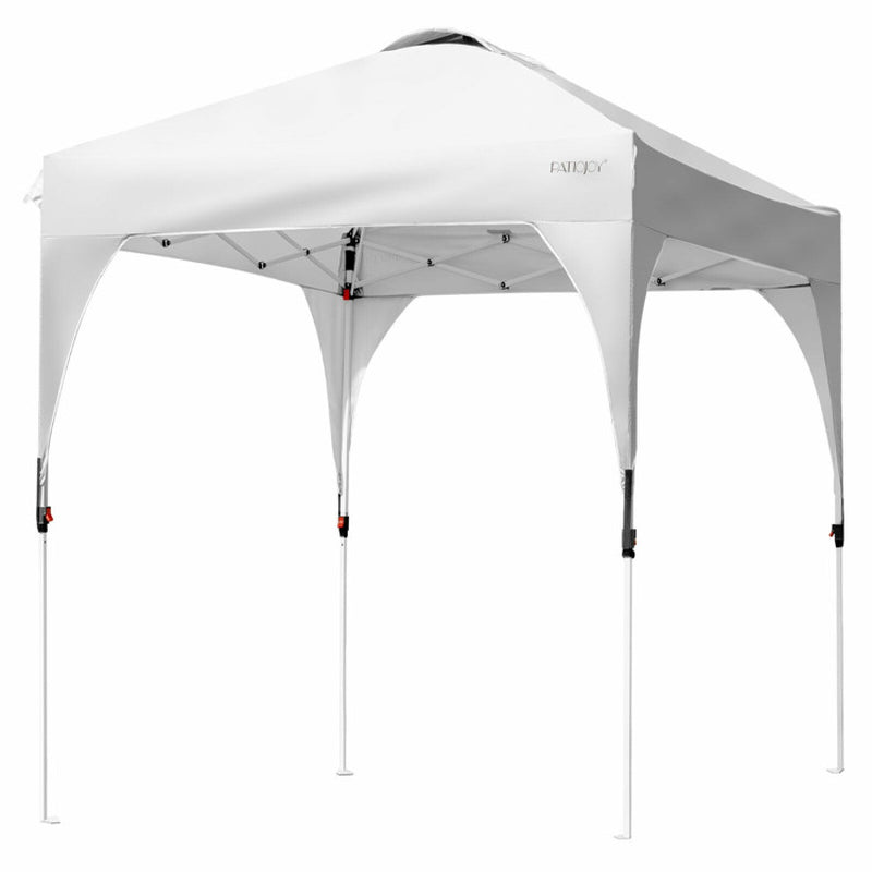 6.6 X 6.6 Feet Outdoor Pop up Height Adjustable Canopy Tent with Roller Bag