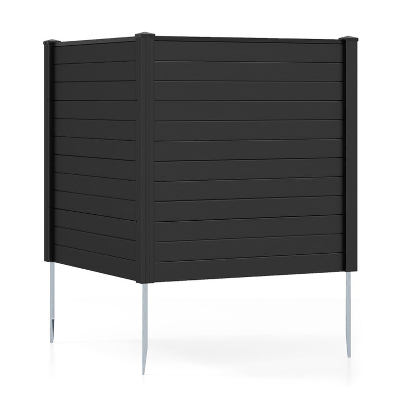 Freestanding 48 X 48 Inch Air Conditioner Fence with Metal Ground Stakes