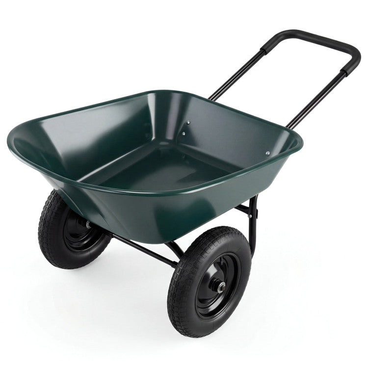 2 Tire Heavy-Duty Dolly Utility Cart Wheelbarrow Garden Cart