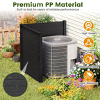 Freestanding 48 X 48 Inch Air Conditioner Fence with Metal Ground Stakes