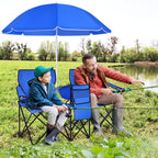 Portable Folding Picnic Double Chair with Removable Umbrella