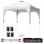 6.6 X 6.6 Feet Outdoor Pop up Height Adjustable Canopy Tent with Roller Bag