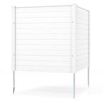 Freestanding 48 X 48 Inch Air Conditioner Fence with Metal Ground Stakes