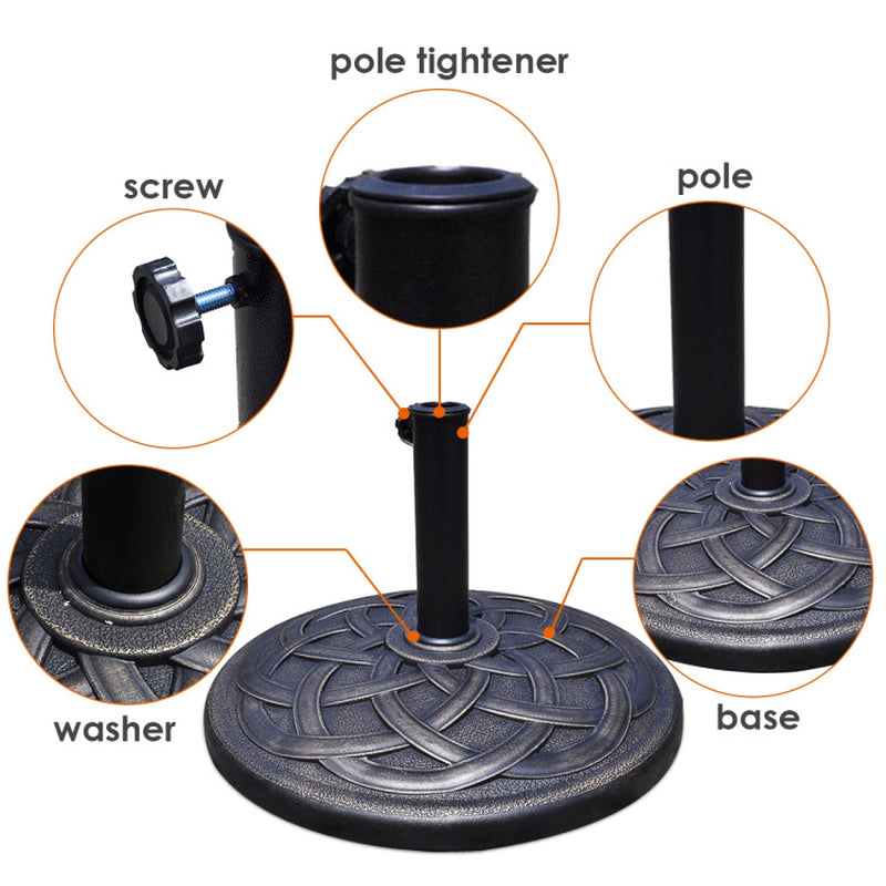 22 Inch Heavy Duty round Umbrella Base Stand