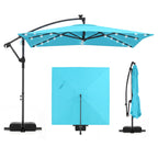 9.5 Feet Square Patio Cantilever Umbrella with 360° Rotation