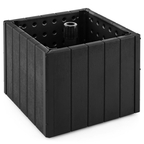 2-In-1 Outdoor Umbrella Base Planter Patio Umbrella Stand with Flower Box