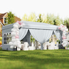 10 X 20 Feet Pop up Canopy Tent Instant Setup with 6 Sidewalls