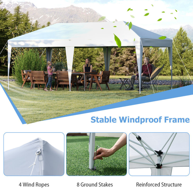 10 X 20 FT Pop up Canopy Tent with Carry Bag for Party BBQ
