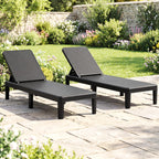Outdoor Chaise Lounger Chair with Waterproof Rattan Textured PP Surface and 330 Lbs Capacity