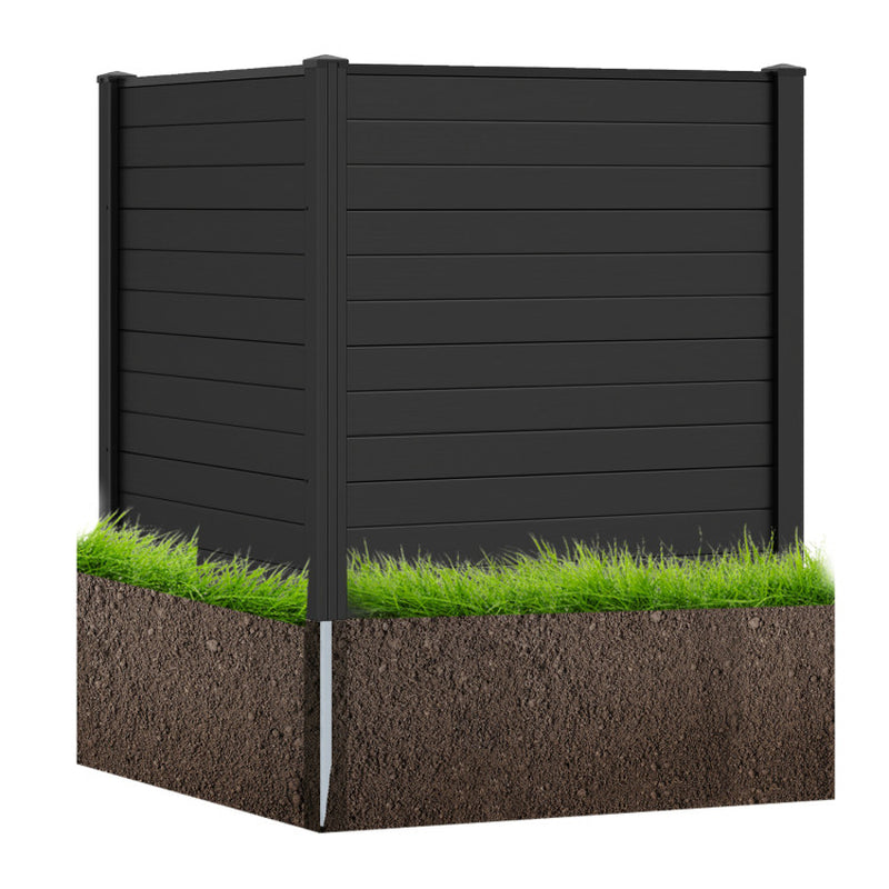 Freestanding 48 X 48 Inch Air Conditioner Fence with Metal Ground Stakes