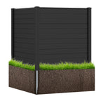 Freestanding 48 X 48 Inch Air Conditioner Fence with Metal Ground Stakes