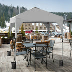 6.6 X 6.6 Feet Outdoor Pop up Height Adjustable Canopy Tent with Roller Bag