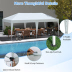 10 X 20 FT Pop up Canopy Tent with Carry Bag for Party BBQ