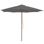 10 Feet Patio Umbrella with 112 Solar Lights and Crank Handle