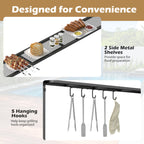 8 X 5 X 7 FT Grill Gazebo Outdoor BBQ Canopy with Metal Frame