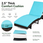 Folding Outdoor Chaise Lounge Chair | 5-Position Reclining Patio Lounger |