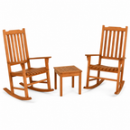 Solara Eucalyptus Patio Rocking Chair Set