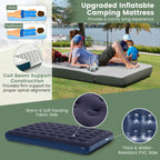 5-In-1 2-Person Foldable Outdoor Camping Tent Cot with Air Mattress and Sleeping Bag