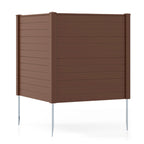 Freestanding 48 X 48 Inch Air Conditioner Fence with Metal Ground Stakes