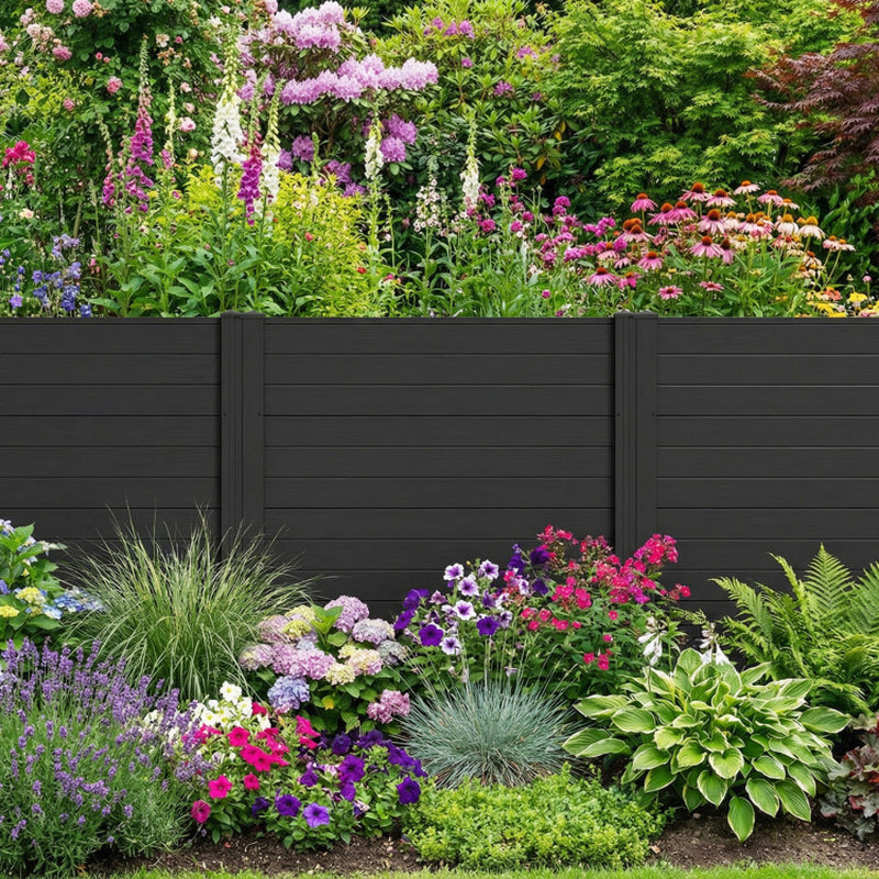 Freestanding 48 X 48 Inch Air Conditioner Fence with Metal Ground Stakes
