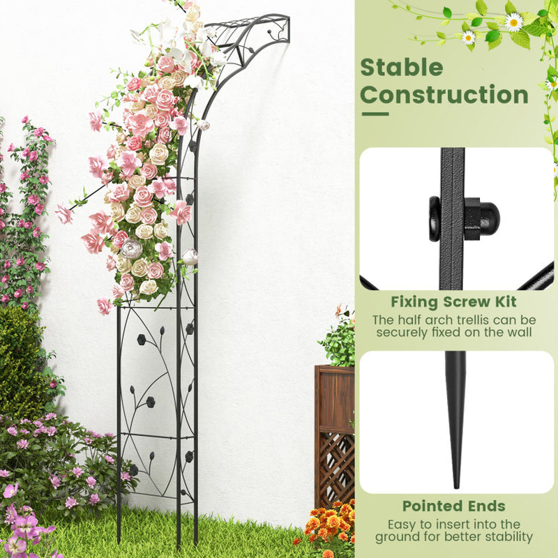 Garden Arch Arbor Trellis for Climbing Plants Roses Vines