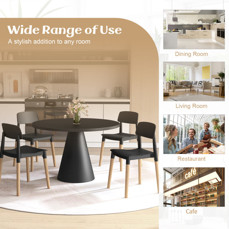 Modern Dining Side Chairs Set of 4 with Ergonomic Backrest for Dining Room
