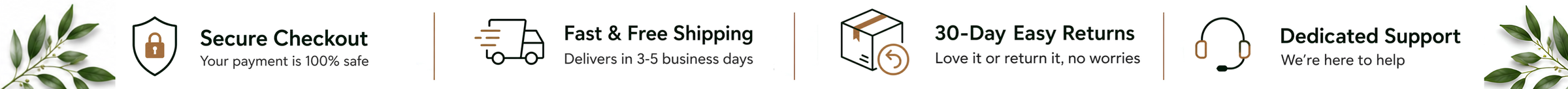 Trust badge banner